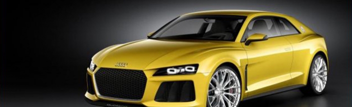 Coupé deportivo con sistema de propulsión híbrido enchufable, homenaje al 30 aniversario del Audi Sport quattro.