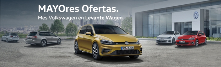 Levante Wagen Volkswagen refuerza en mayo una campaña con MAYOres Ofertas y Descuentos