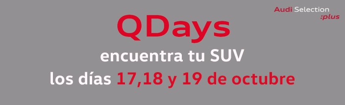 Pide cita para los QDays 17,18 y 19 de Octubre.