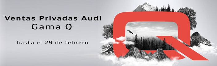 VENTAS PRIVADAS AUDI GAMA Q hasta el 29 de Febrero.